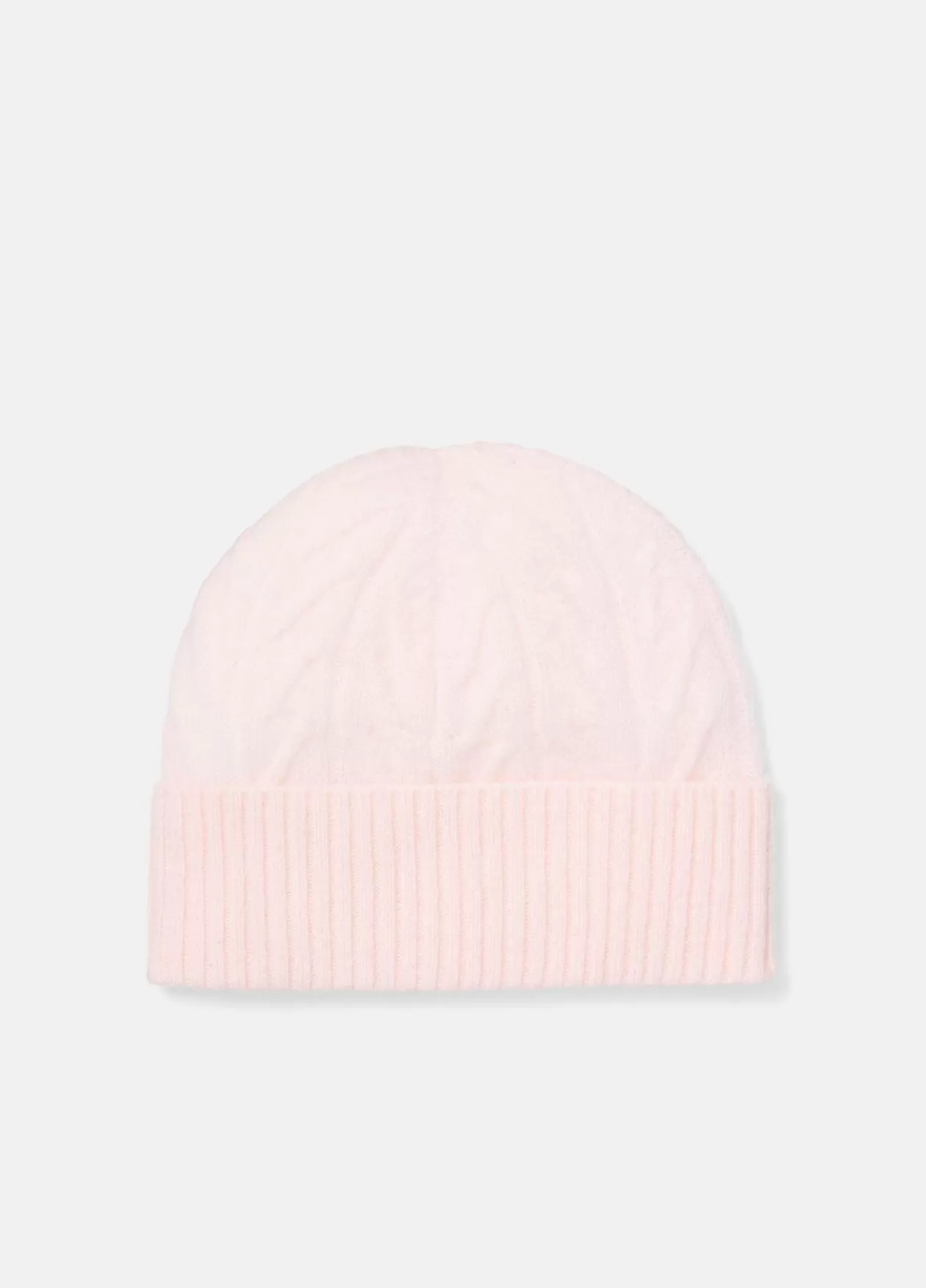 Best Sale Vince Baby Cashmere Cable Beanie soft pink