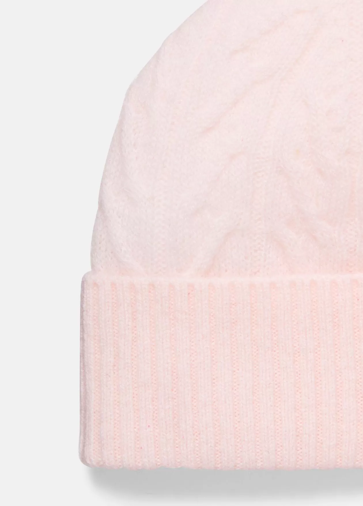 Best Sale Vince Baby Cashmere Cable Beanie soft pink