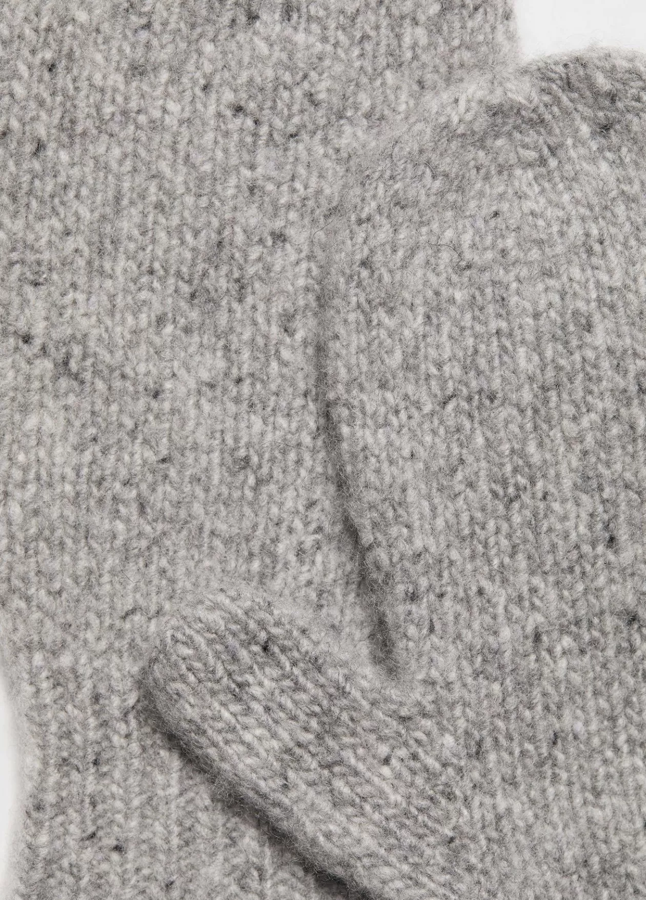 Shop Vince Cashmere Donegal Mitten medium grey