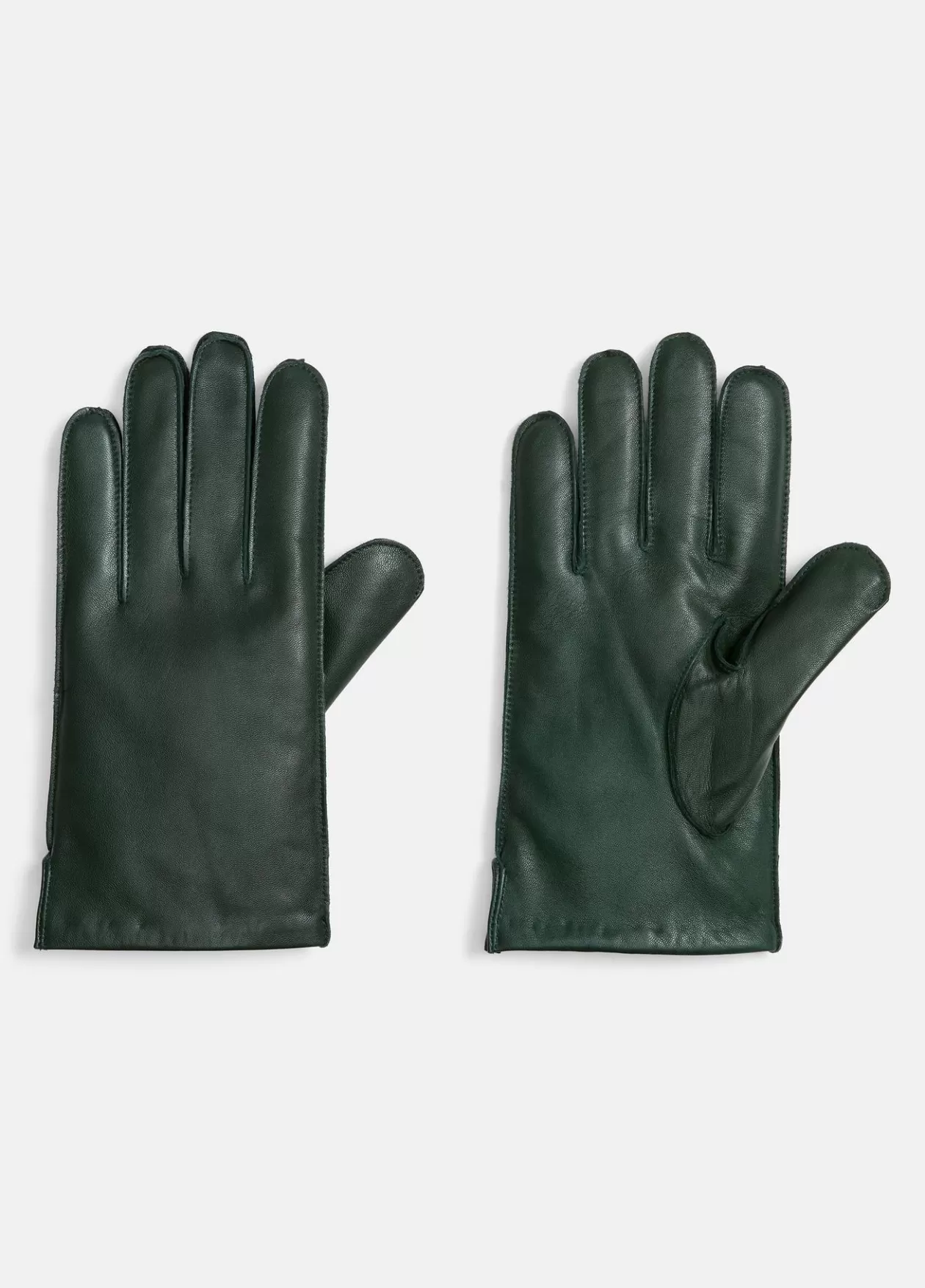 Flash Sale Vince Classic Cashmere-Lined Leather Glove deep hunter