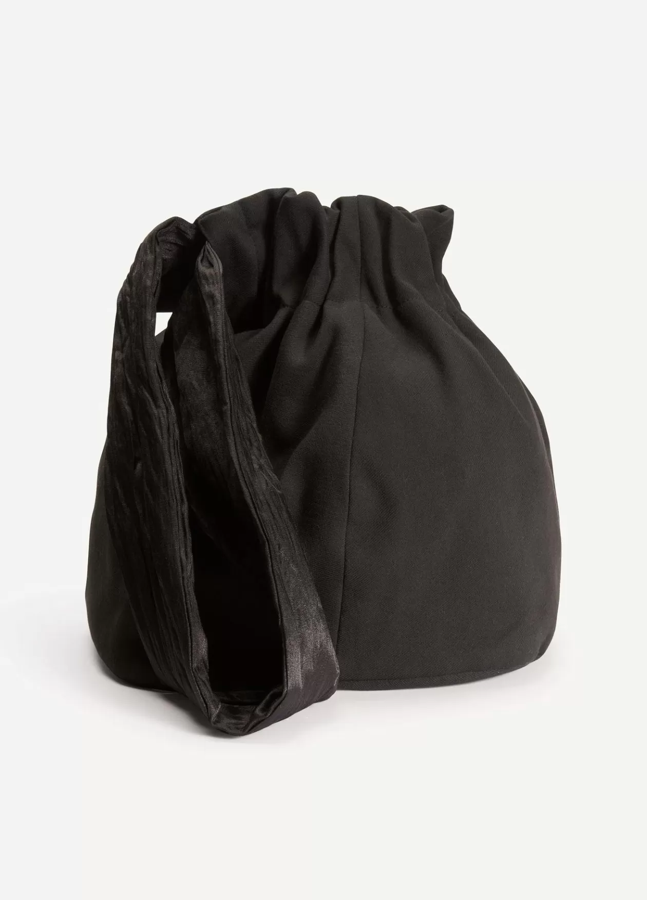 Discount Vince Cotton Linen Pouch Bag black