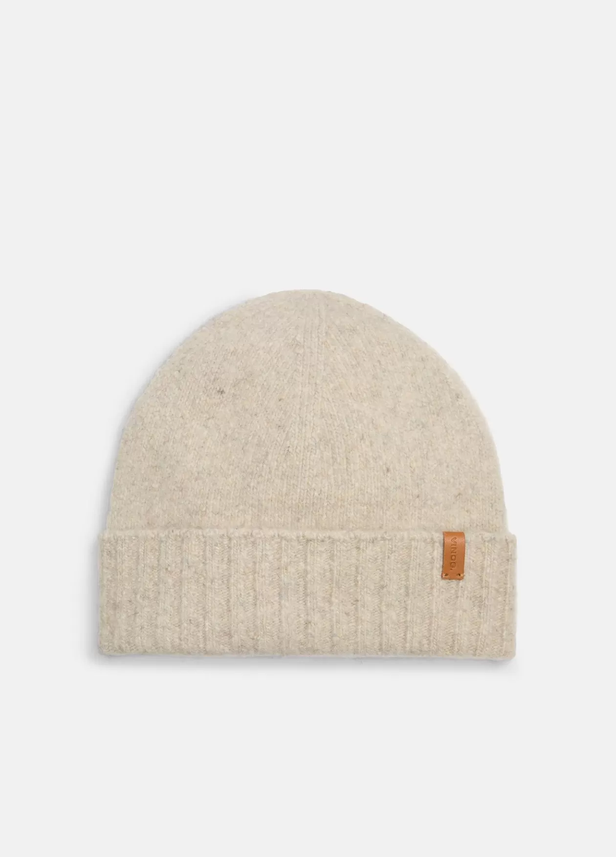 Best Vince Donegal Cashmere Jersey Beanie biscuit