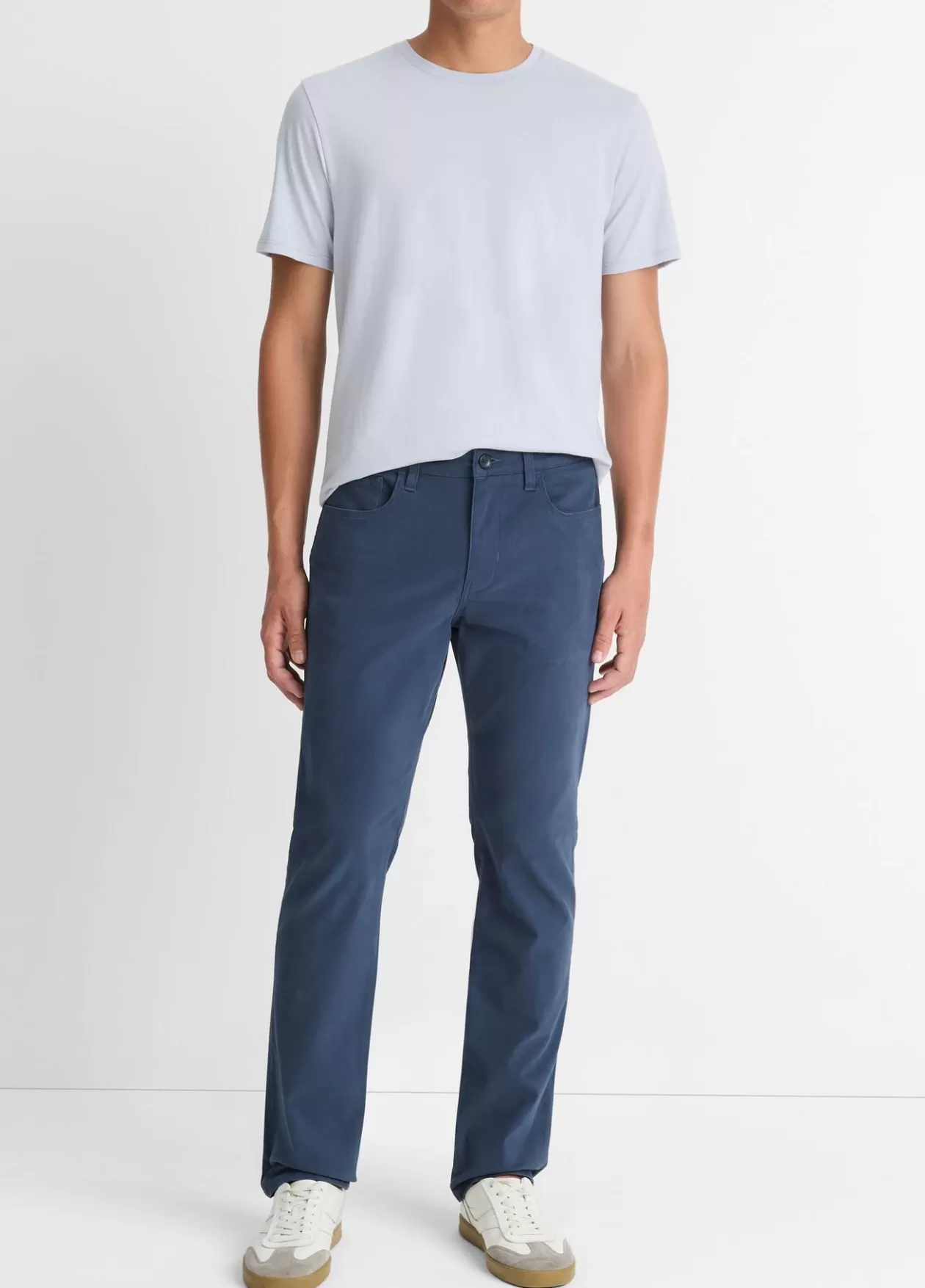 Outlet Vince Dylan Slim 5-Pocket Peached Stretch-Cotton Pant washed ink