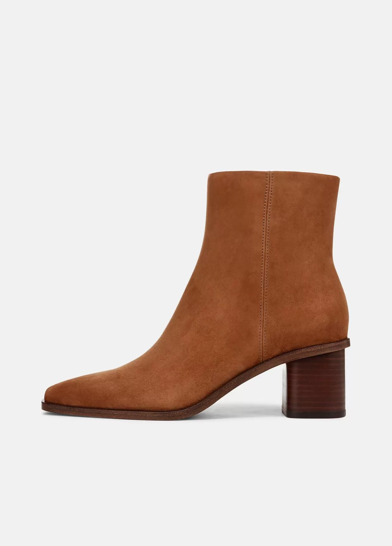 Best Sale Vince Gema Suede Ankle Boot dark sequoia brown