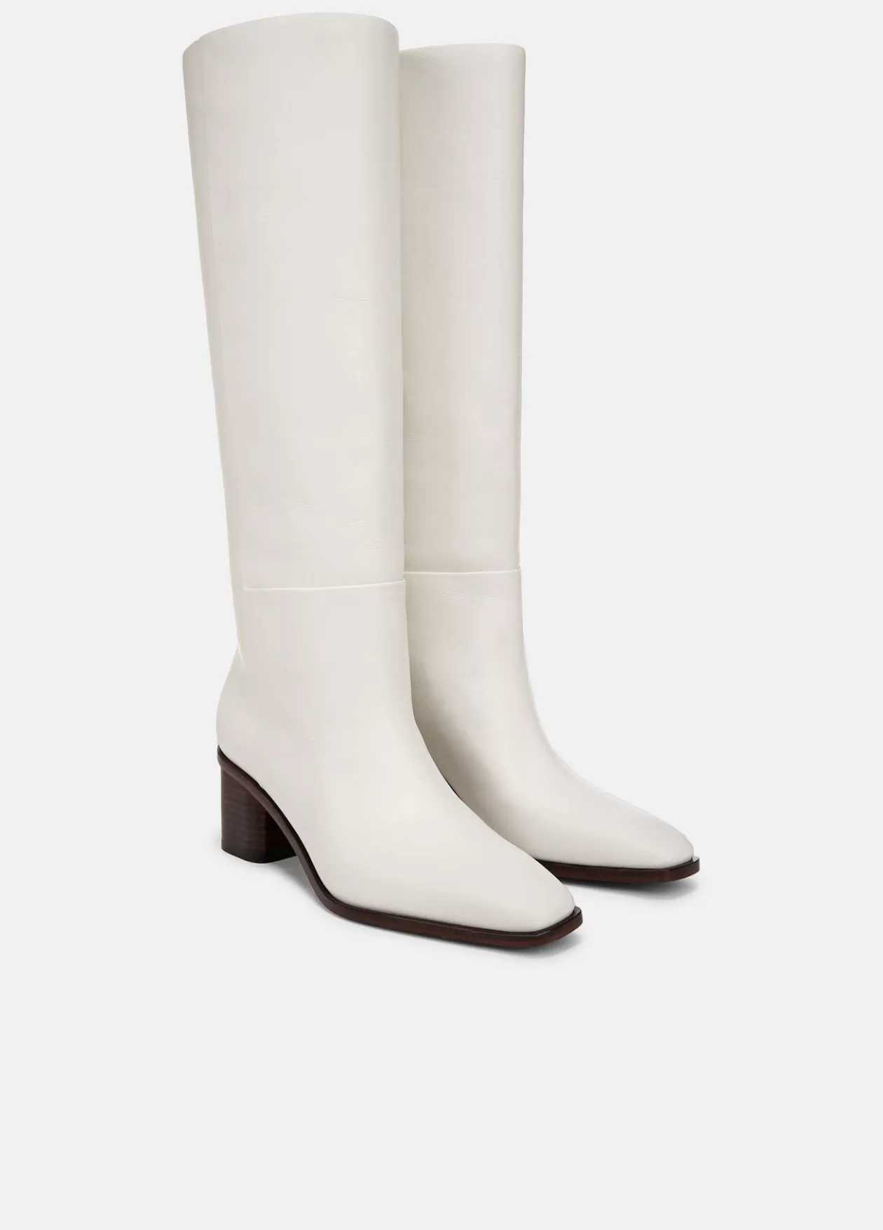 Cheap Vince Gerrie Leather Knee Boot milk