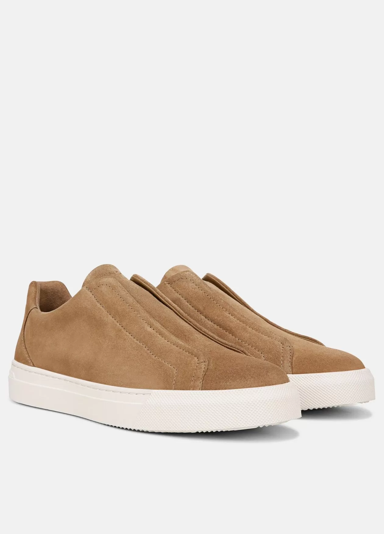 Cheap Vince Lakewood Suede Sneaker new camel