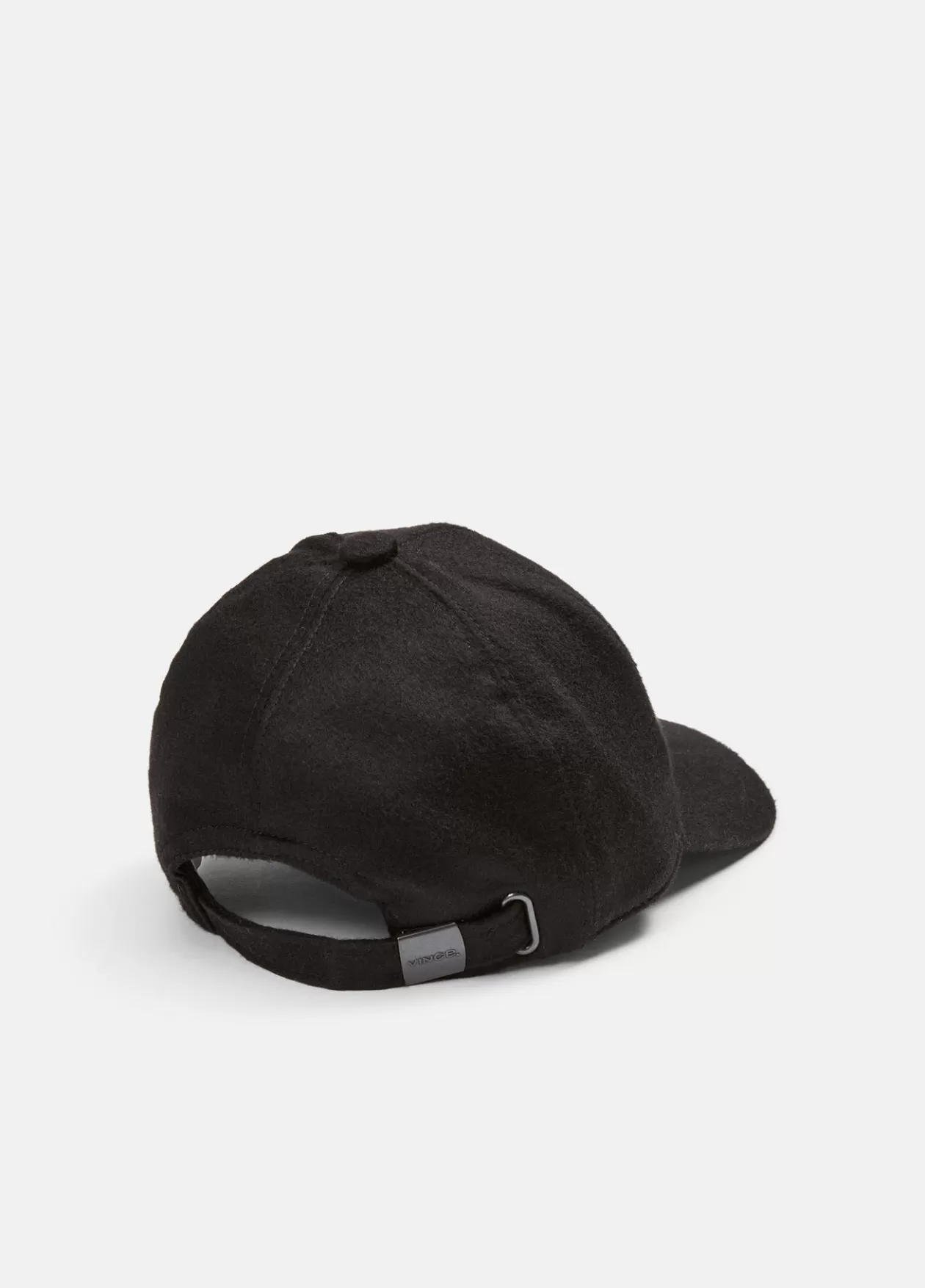 Cheap Vince Leather-Trim Cashmere Baseball Cap black