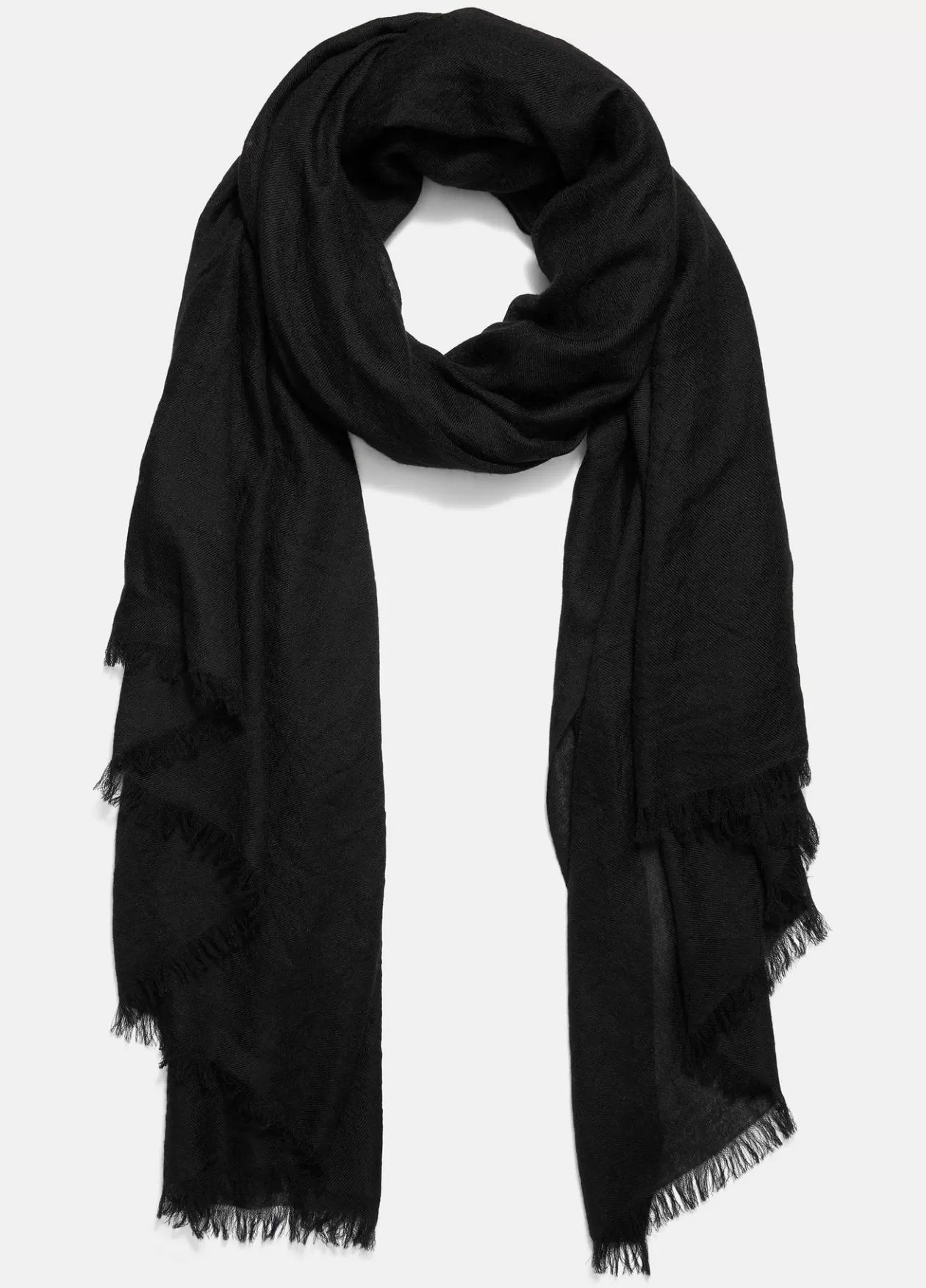 Shop Vince Lightweight Cashmere Scarf black