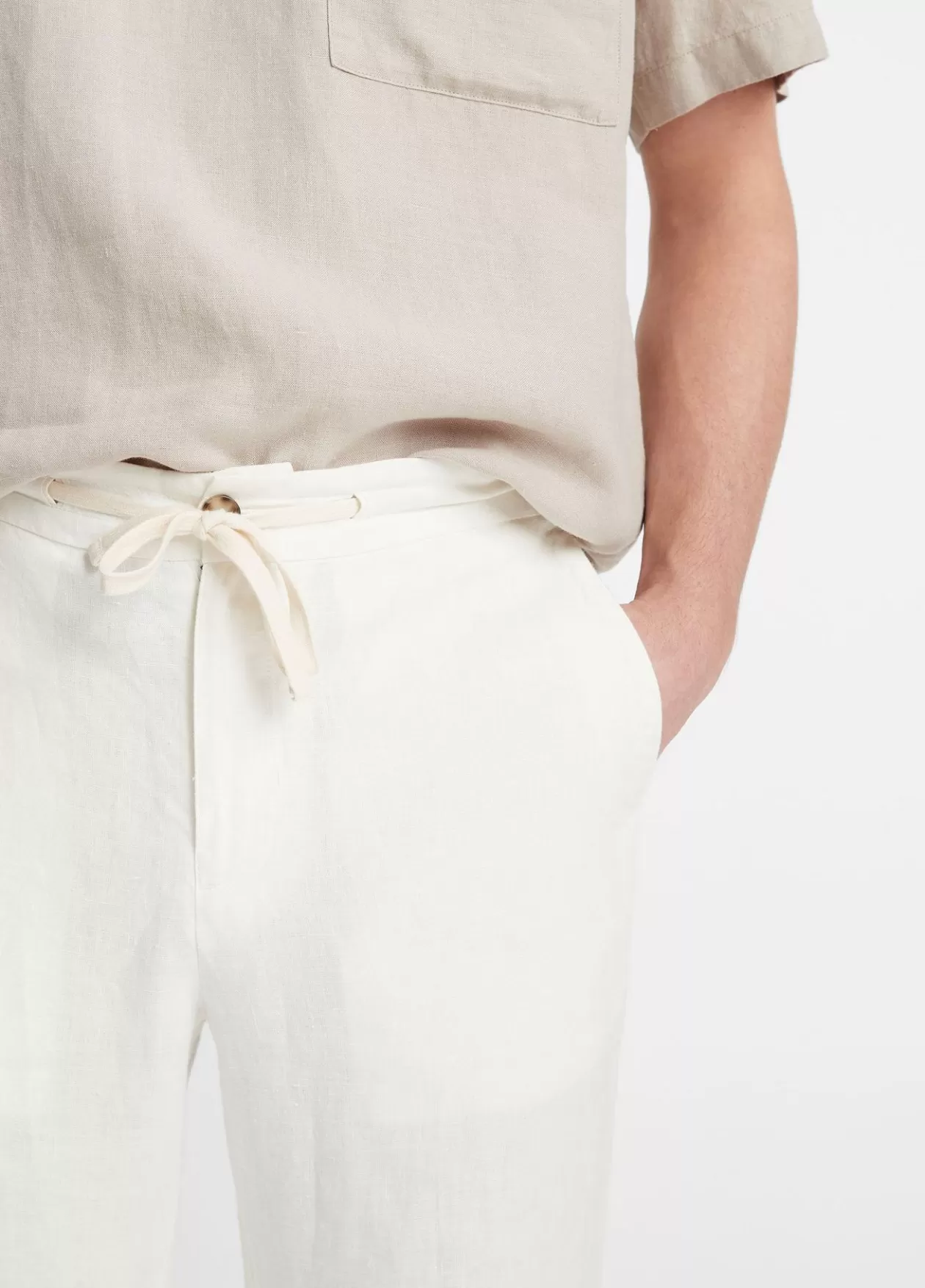 Hot Vince Lightweight Hemp Pant bone