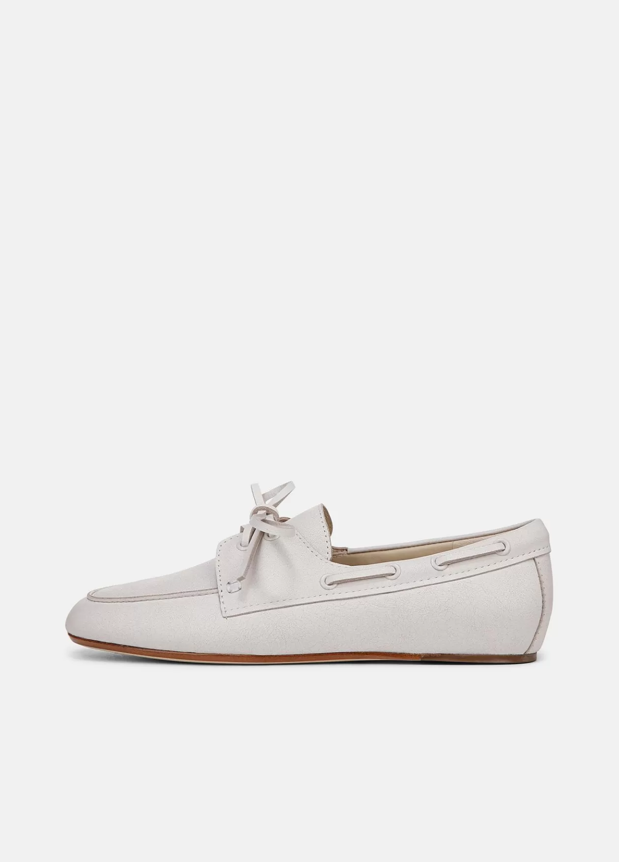 Cheap Vince Marin Leather Lace-Up Loafer white/sabbia