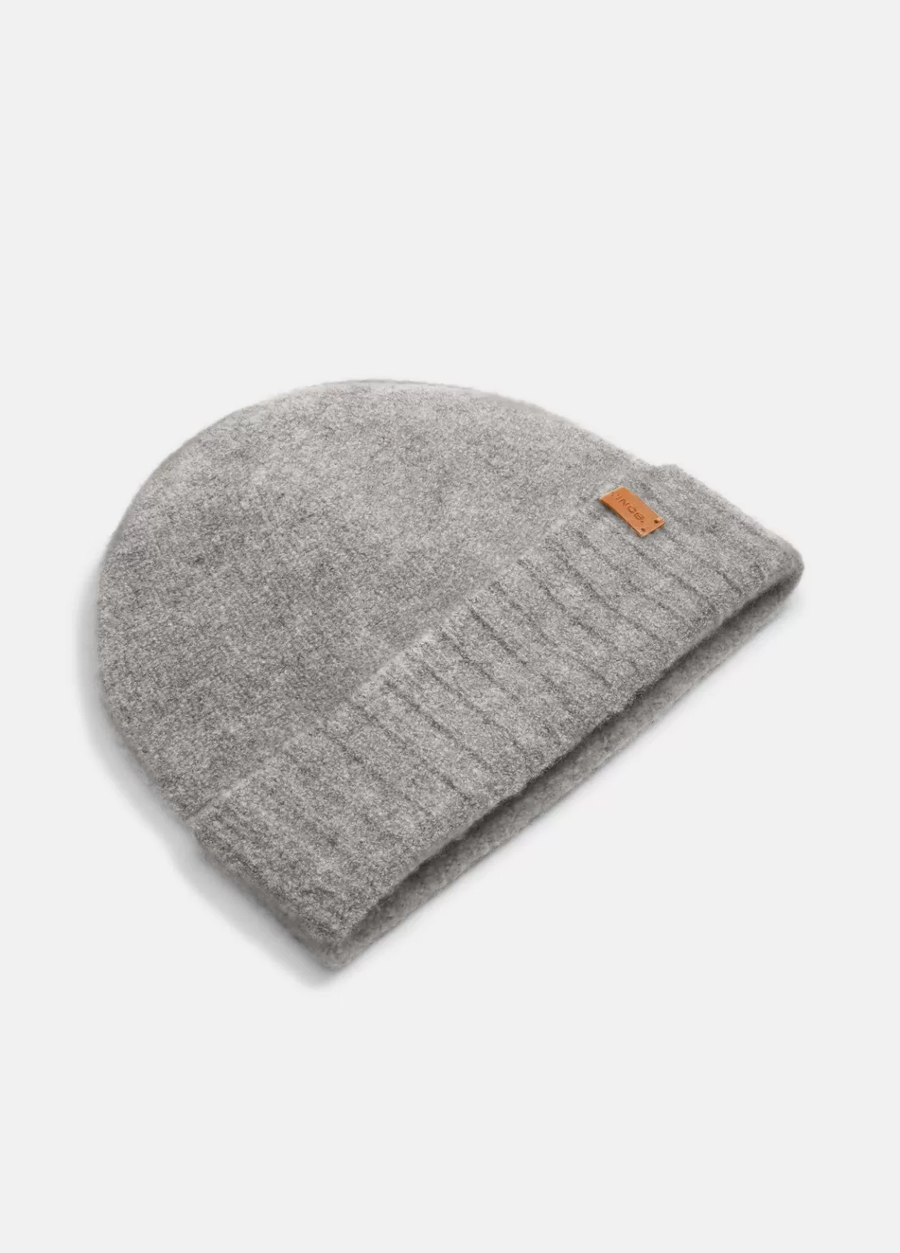 Sale Vince Merino Wool-Blend Bouclé Beanie heather grey