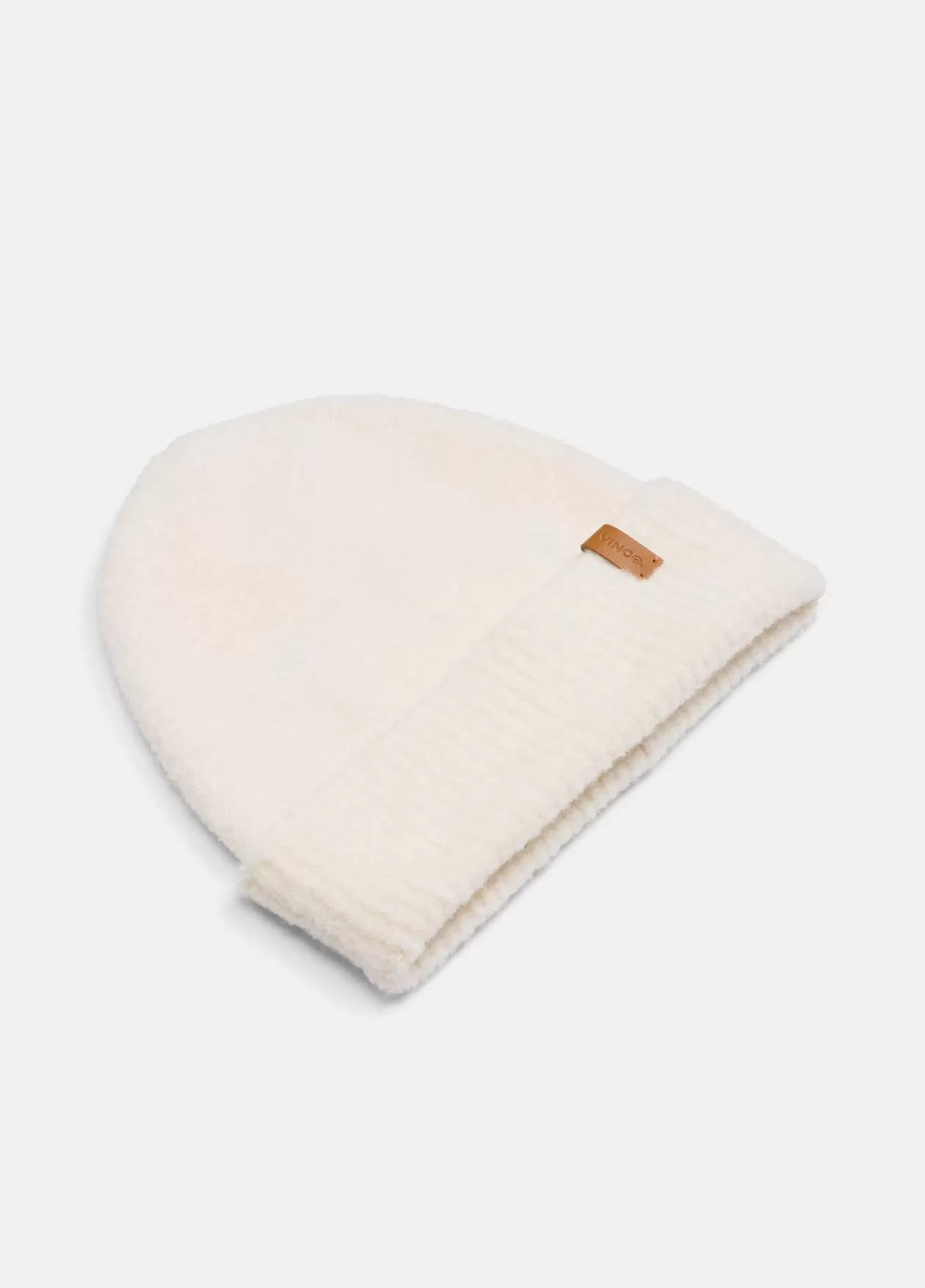 Cheap Vince Merino Wool-Blend Bouclé Beanie white sand