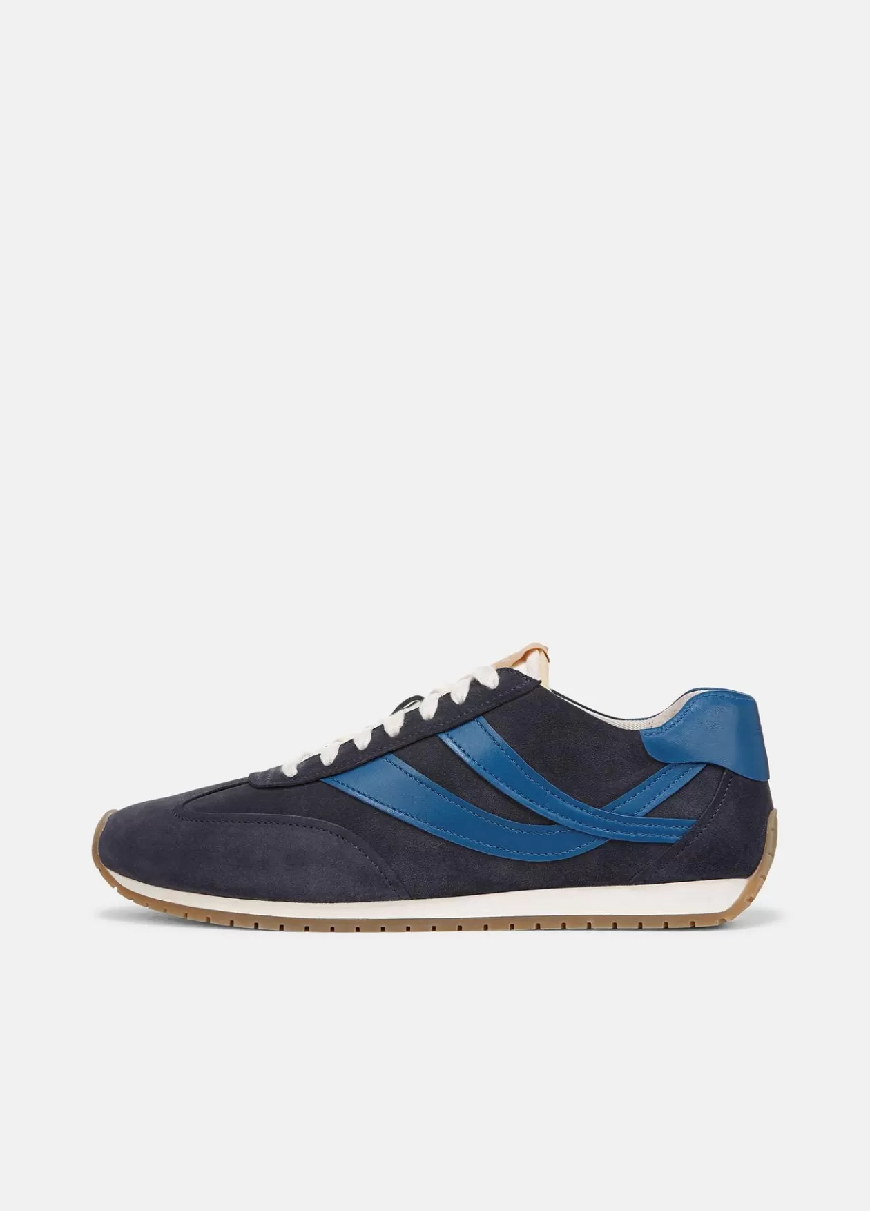 Cheap Vince Oasis Suede & Leather Runner Sneaker ink/blue agate