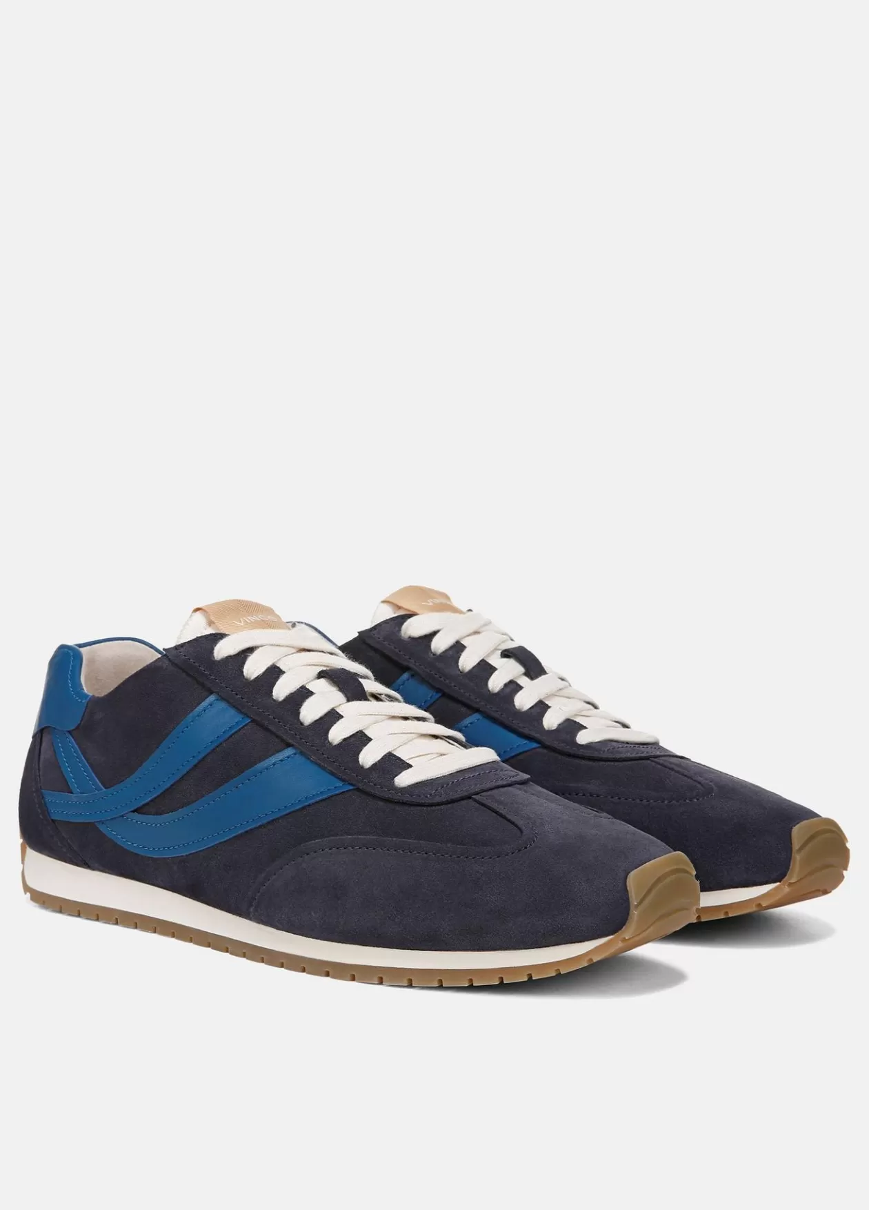 Cheap Vince Oasis Suede & Leather Runner Sneaker ink/blue agate