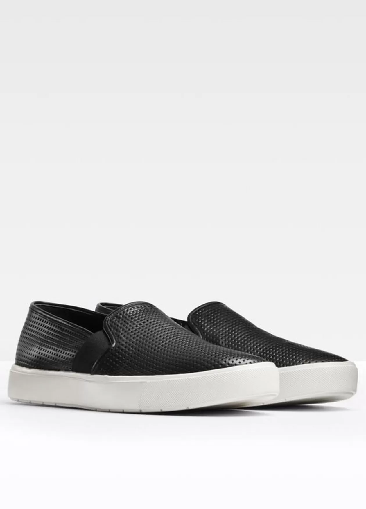 Best Vince Perforated Leather Blair Sneaker black