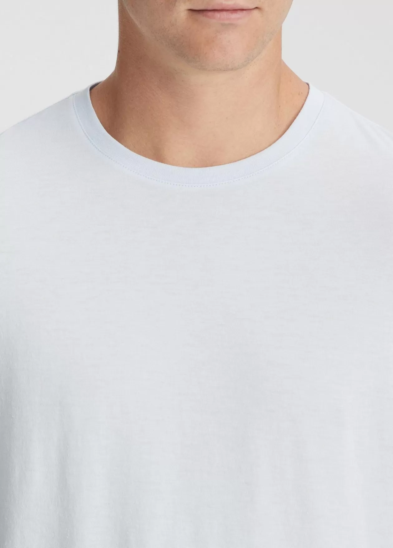 Best Sale Vince Pima Cotton Crew Neck T-Shirt glacier