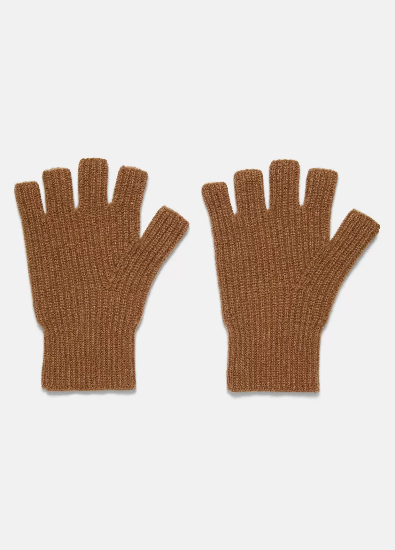 Best Vince Plush Cashmere Rib-Knit Fingerless Glove mink