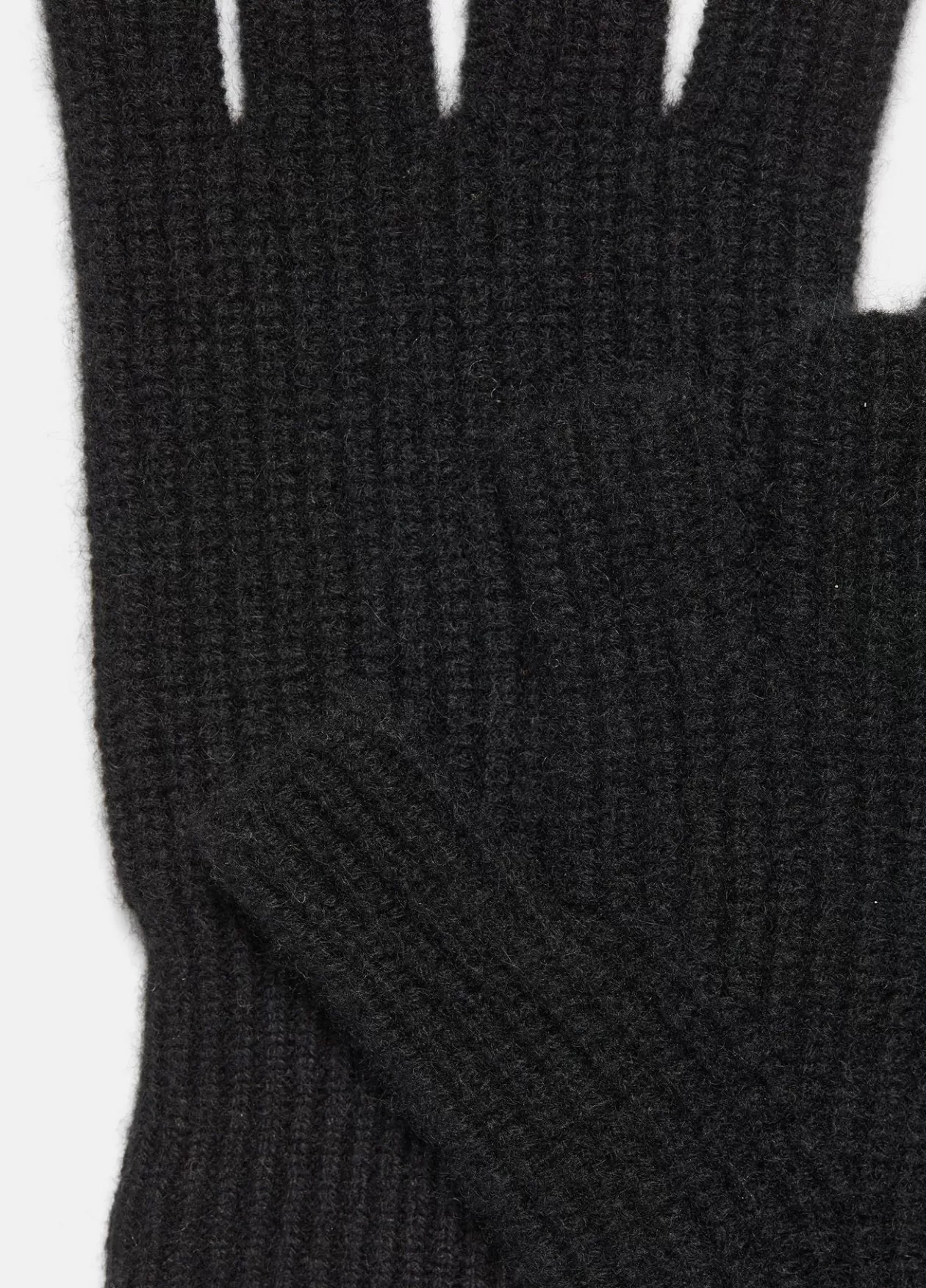 Best Vince Plush Cashmere Rib-Knit Fingerless Glove black