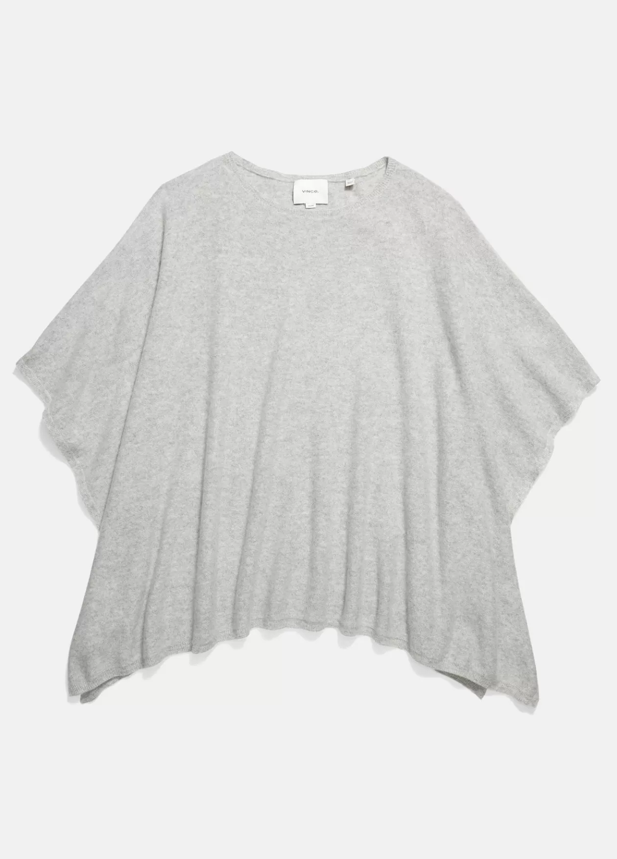 Best Vince Reverse-Jersey Cashmere Boat-Neck Poncho dove