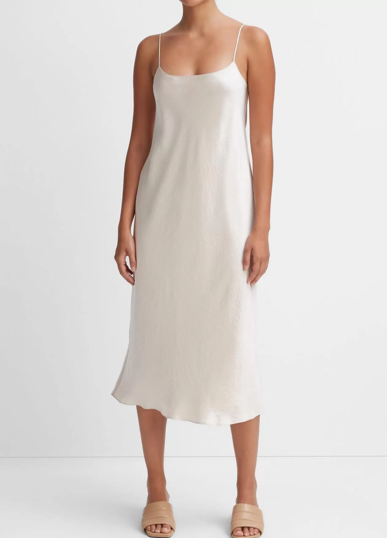 Fashion Vince Satin Slip Dress champagne