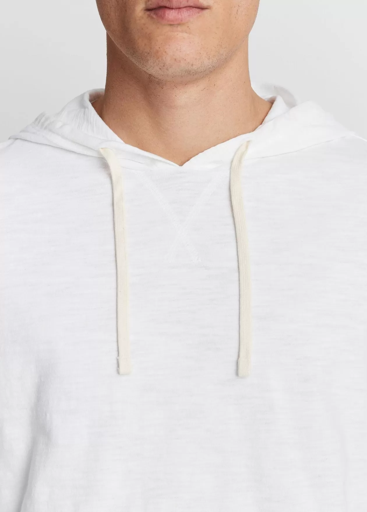 Best Vince Textured Cotton Hoodie optic white