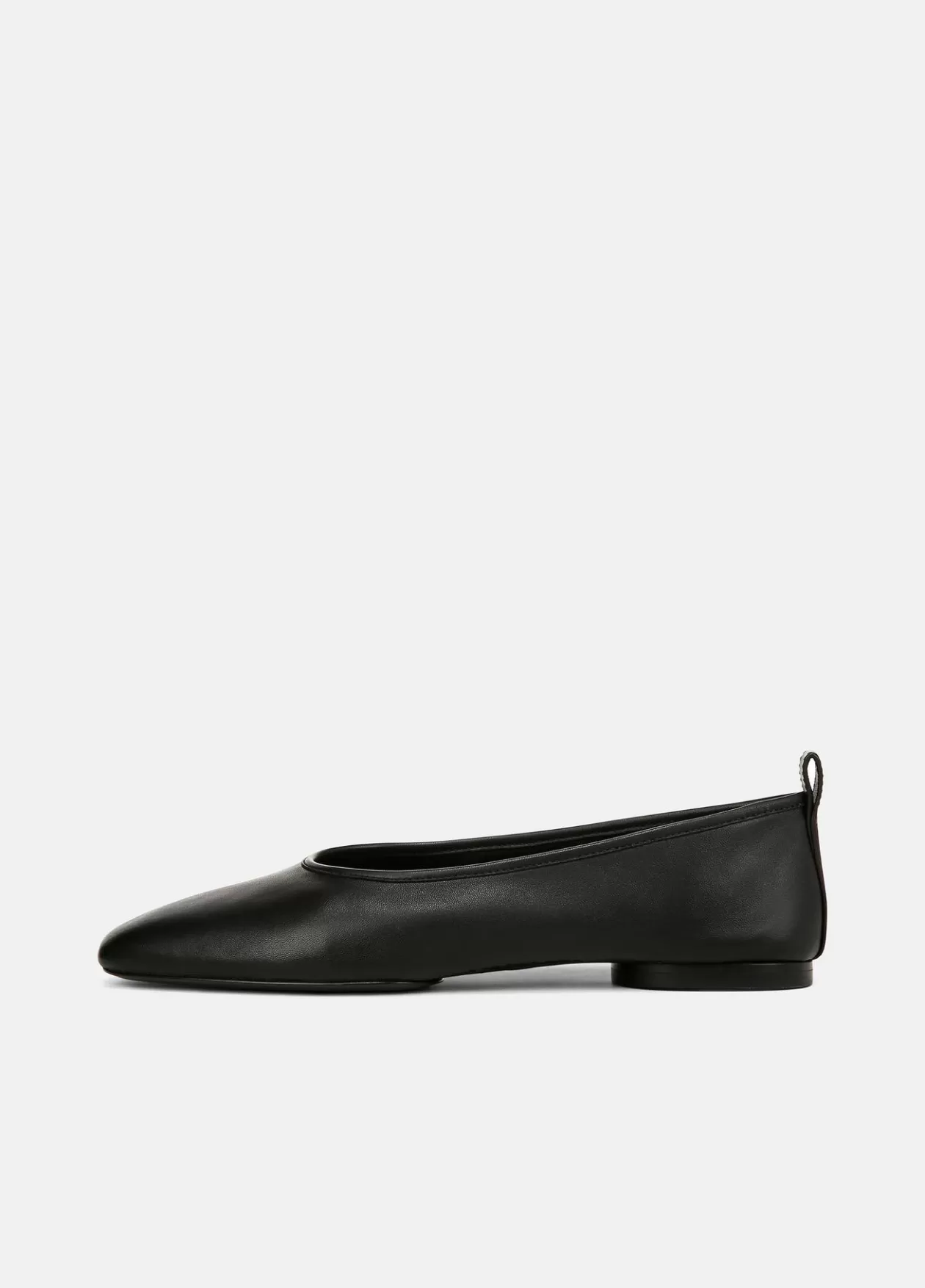 Shop Vince Vivian Leather Ballet Flat black