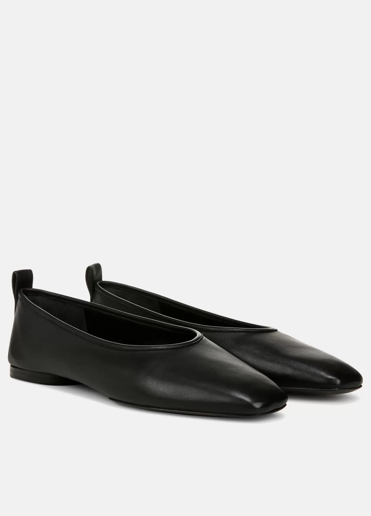 Shop Vince Vivian Leather Ballet Flat black