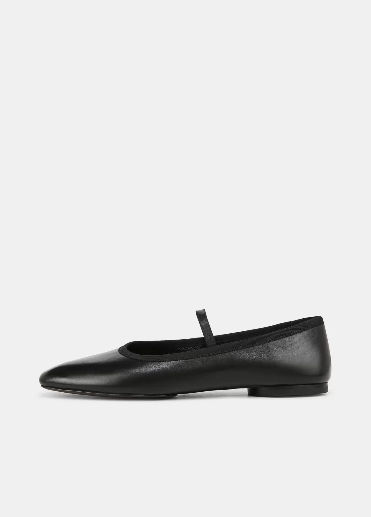 Shop Vince Vivian Leather Mary Jane Flat black