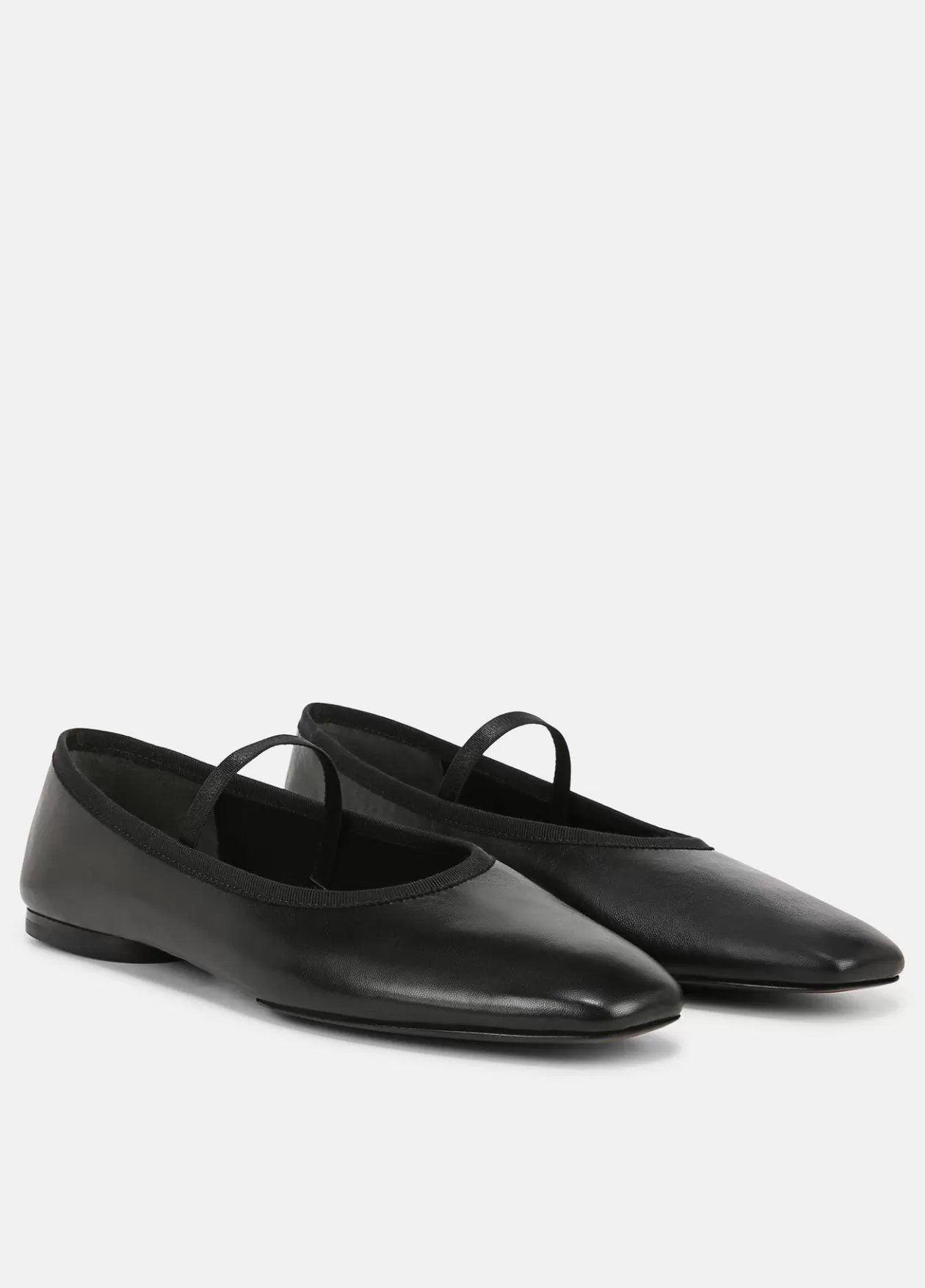 Shop Vince Vivian Leather Mary Jane Flat black