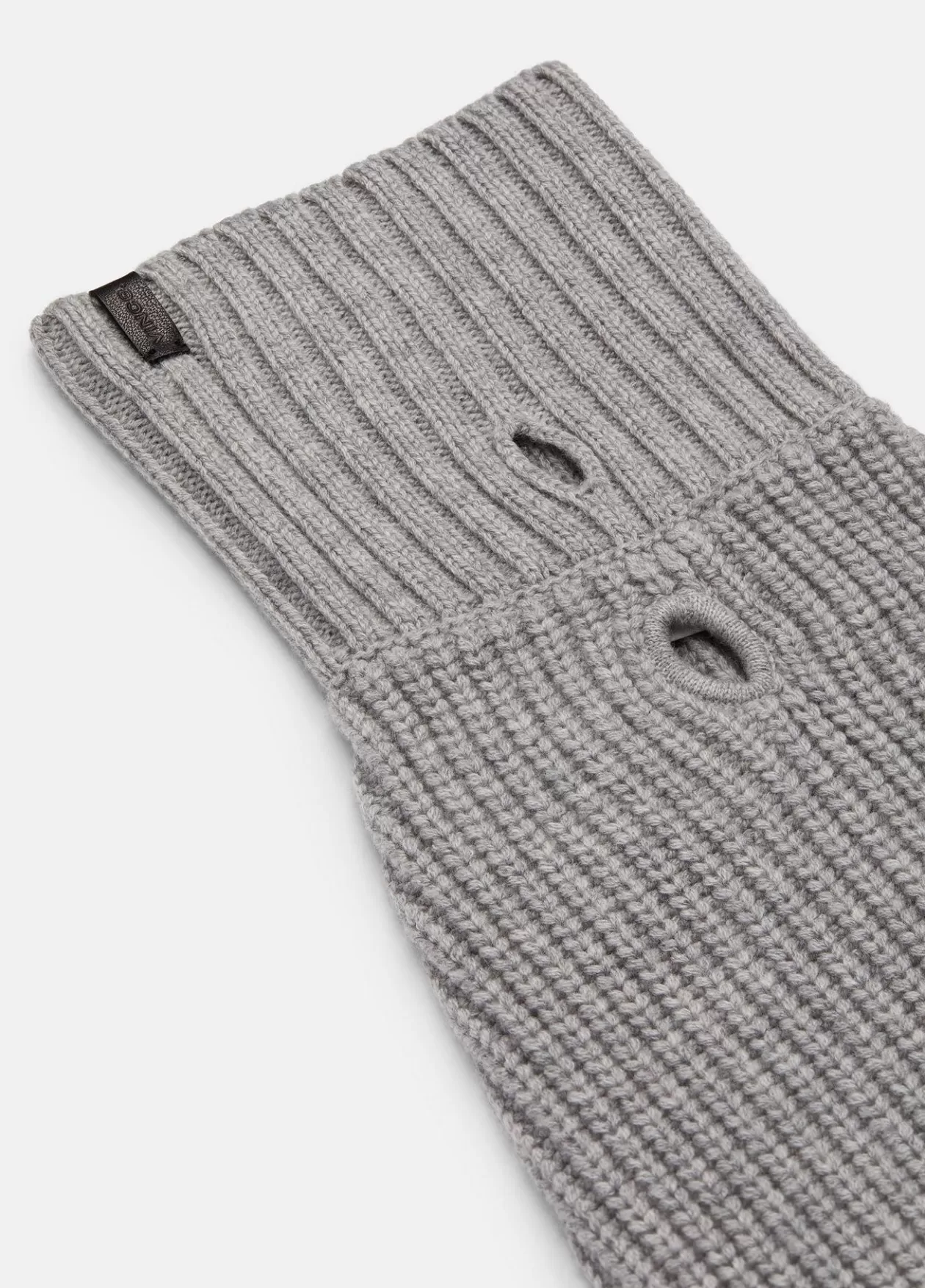 Sale Vince Wool and Cashmere Shaker-Stitch Dog Sweater heather grey