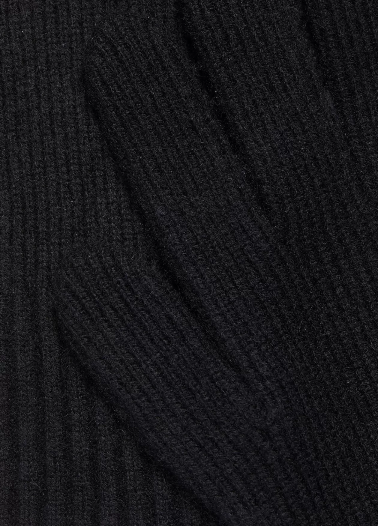 Best Sale Vince Wool-Cashmere Shaker-Stitch Glove black